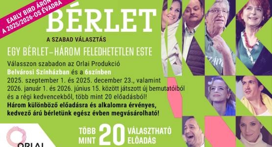 Bérletek Early Bird áron, kedvezménykuponnal